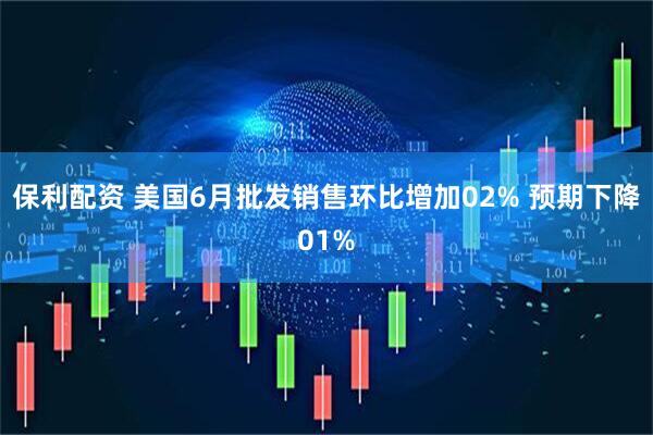 保利配资 美国6月批发销售环比增加02% 预期下降01%
